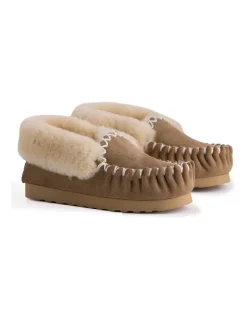 Deals ✨ Aus Wooli Ugg Hand Stitched Womens Sheepskin Moccasin Chestnut/Tan ⭐ -Bootopia Store unnamed file 2951