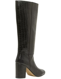 Discount ⌛ Oxford Haven Black Croc Long Boot ⭐ -Bootopia Store unnamed file 590