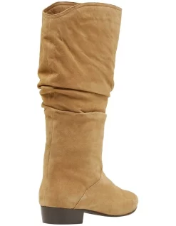 New ⌛ Oxford Amanda Tan Suede Long Boot 😀 -Bootopia Store unnamed file 594