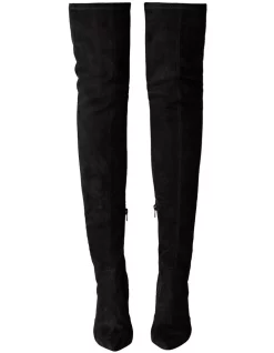 New ⭐ Tony Bianco Avah Black Stretch Suede ✨ Boots ⭐ -Bootopia Store unnamed file 673