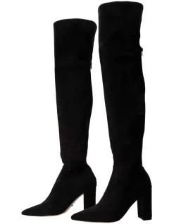 Cheapest 🤩 Tony Bianco Estella Black Stretch Suede Boots 😉 -Bootopia Store unnamed file 743
