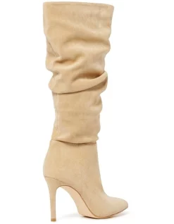 Best Pirce 🛒 Forever New Courtney Camel Rouched Knee Boot 💯 -Bootopia Store unnamed file 768