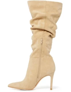 Best Pirce 🛒 Forever New Courtney Camel Rouched Knee Boot 💯 -Bootopia Store unnamed file 769