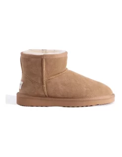 Brand new 🌟 Aus Wooli Ugg Short Sheepskin Ankle Boot Chestnut/Tan ⌛ -Bootopia Store unnamed file 781