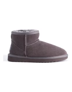 Best Pirce 🎉 Aus Wooli Ugg Short Sheepskin Ankle Boot Grey ⭐ -Bootopia Store unnamed file 821