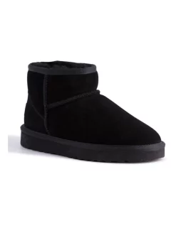 Best reviews of ⭐ Aus Wooli Ugg Short Sheepskin Ankle Boot Black ✨
