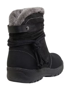 Best Sale 🌟 Easy Steps Eskimo Black Micro Boot 🧨 -Bootopia Store unnamed file 860