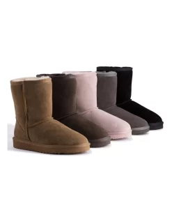 Deals 😀 Aus Wooli Ugg Mid Calf Sheepskin Boot Chocolate 🎁 -Bootopia Store unnamed file 868