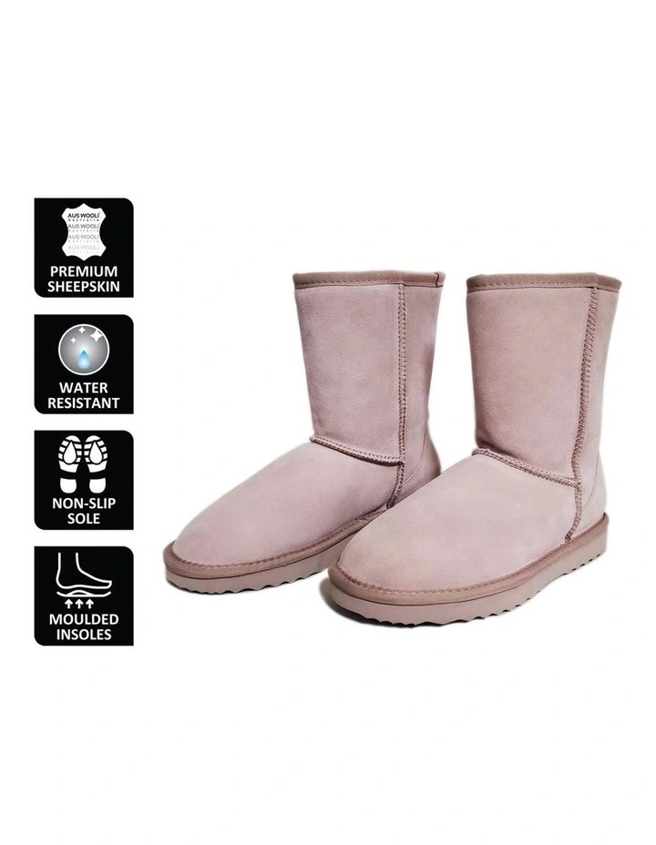 Best deal ๐ Aus Wooli Ugg Mid Calf Sheepskin Boot Pale Pink ๐ 8 Best deal ๐ Aus Wooli Ugg Mid Calf Sheepskin Boot Pale Pink ๐ - Image 6