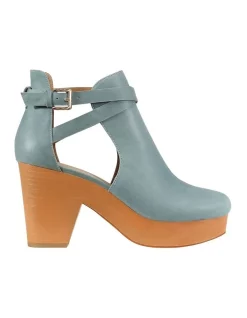 Buy 👏 Belle & Bloom Fearless Clog Ankle Boot In Blue 👏