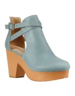 Buy 👏 Belle & Bloom Fearless Clog Ankle Boot In Blue 👏 -Bootopia Store unnamed file 958