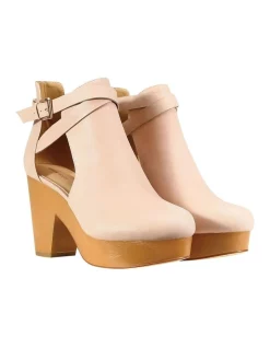 Promo 🎉 Belle & Bloom Fearless Clog Ankle Boot In Blush 👍 -Bootopia Store unnamed file 964